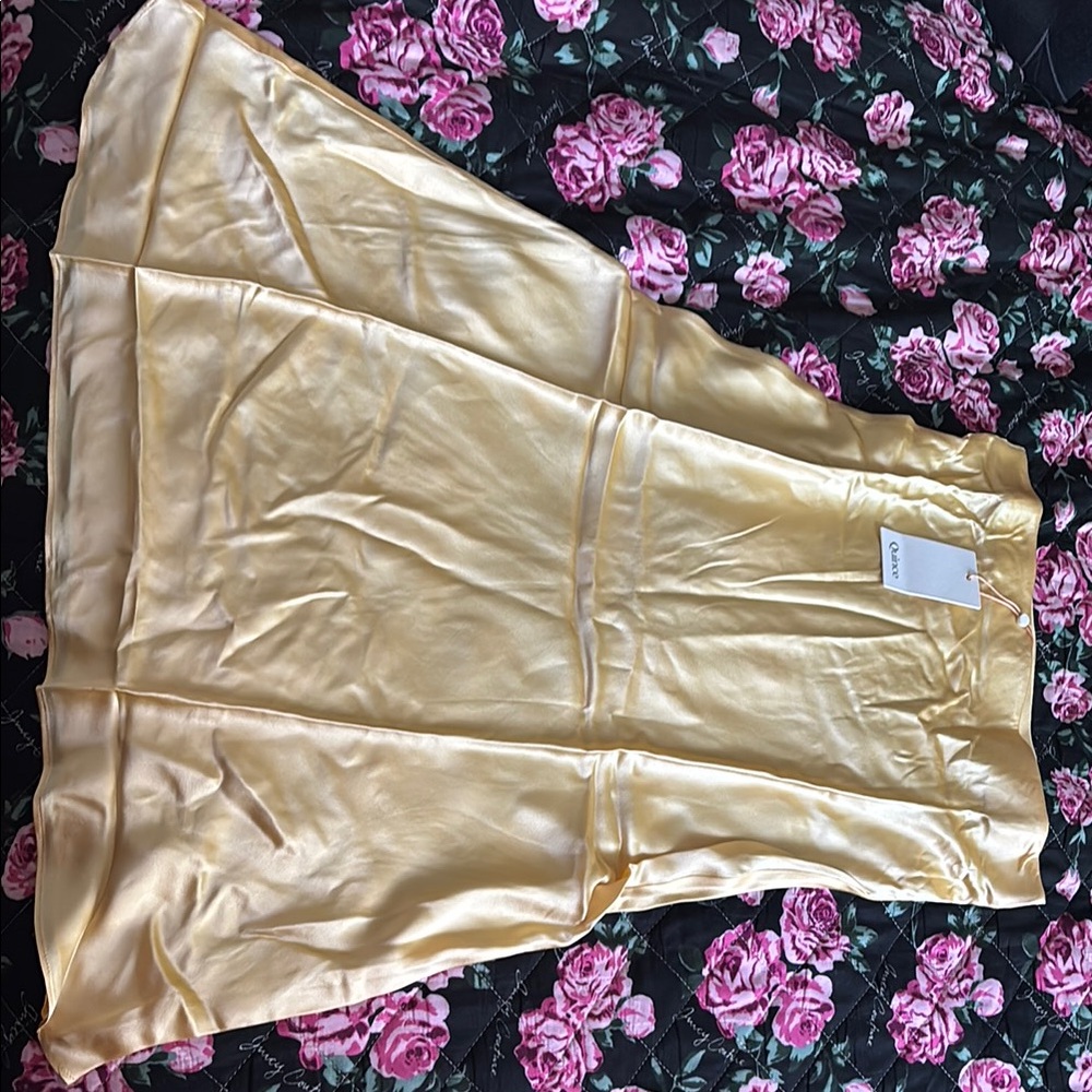 Quince Butter Yellow Silk Skirt